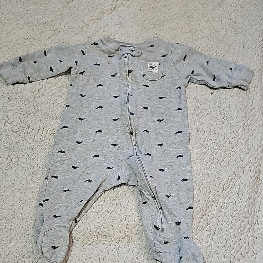 Gray Baby One Piece